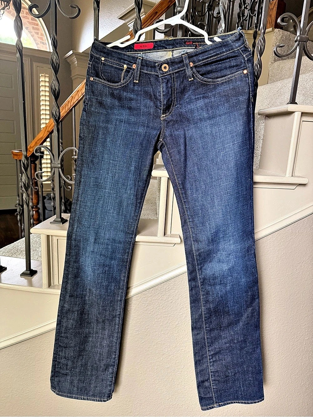 AG Adriano Goldschmied the Kiss Boot Cut Jeans Blue Waist 28